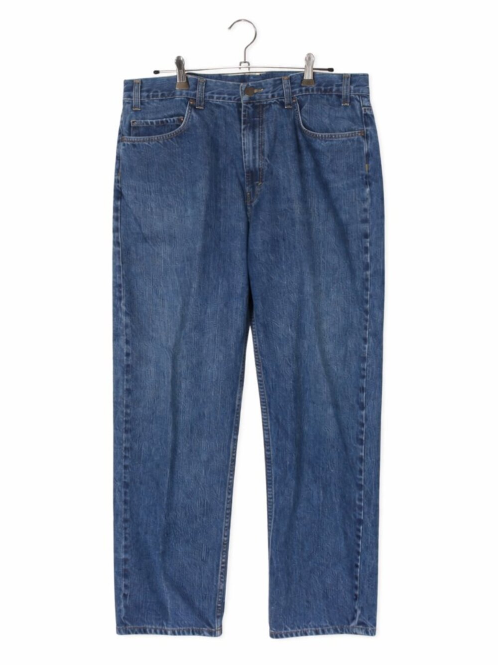 Kirkland Signature Mens 36x30 Jeans Blue Denim Relaxed Fit Straight Leg - Picture 4 of 9